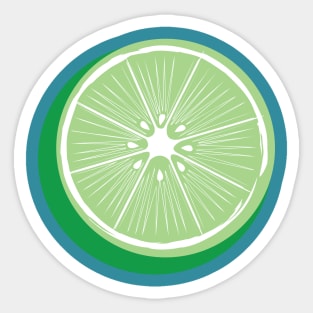 Tropical Lime Design by Cricky Sticker